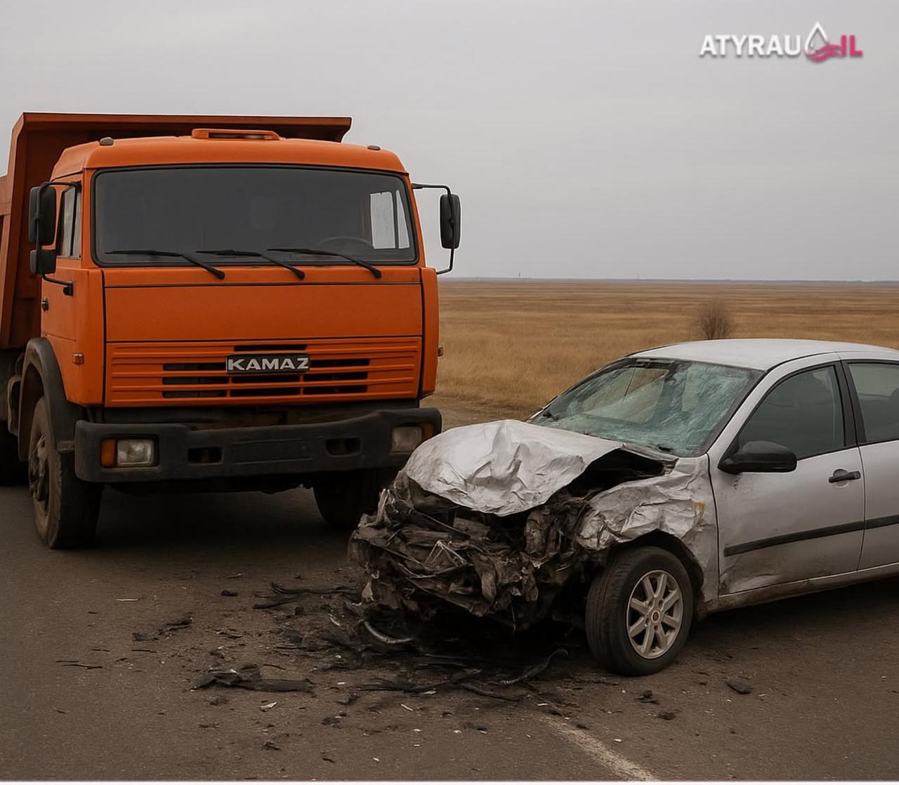 Двое детей погибли в аварии на трассе Атырау — Уральск